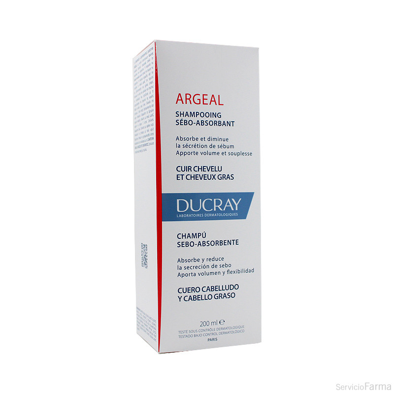 Ducray Argeal Champú Sebo-absorbente 200 ml