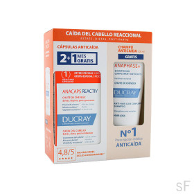Ducray Anacaps Reactiv Complemento alimenticio 60 + 30 cápsulas + REGALO Anaphase Champú 100 ml